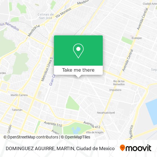 Mapa de DOMINGUEZ AGUIRRE, MARTIN