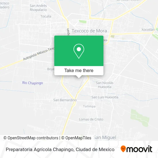 Preparatoria Agrícola Chapingo map