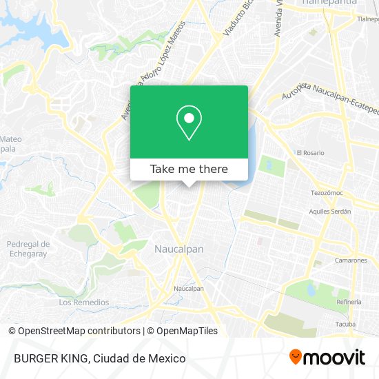 BURGER KING map