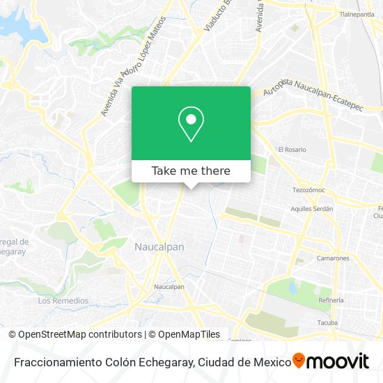 Fraccionamiento Colón Echegaray map
