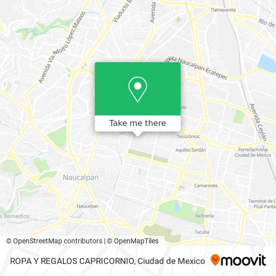 ROPA Y REGALOS CAPRICORNIO map