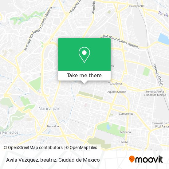 Mapa de Avila Vazquez, beatriz