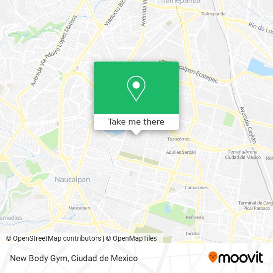 Mapa de New Body Gym