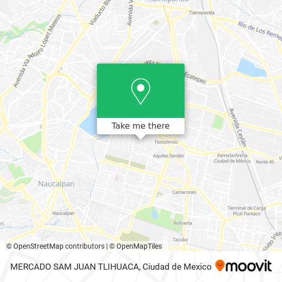 MERCADO SAM JUAN TLIHUACA map