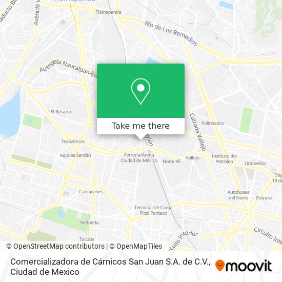 Comercializadora de Cárnicos San Juan S.A. de C.V. map