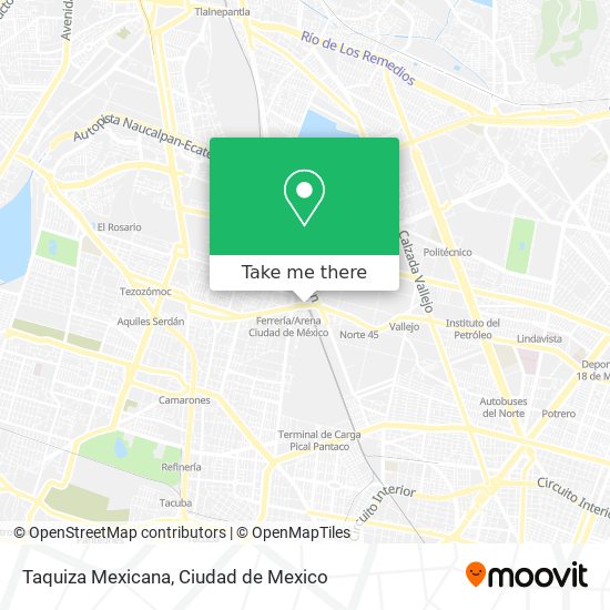 Taquiza Mexicana map