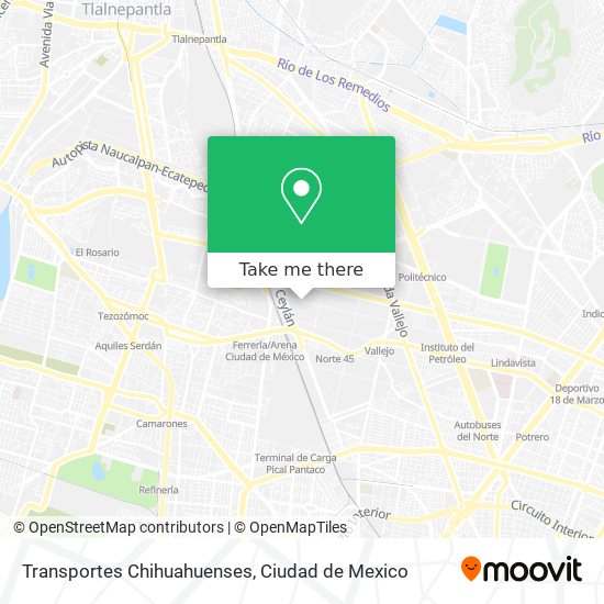 Mapa de Transportes Chihuahuenses