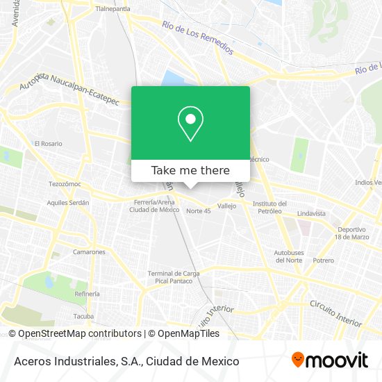Aceros Industriales, S.A. map