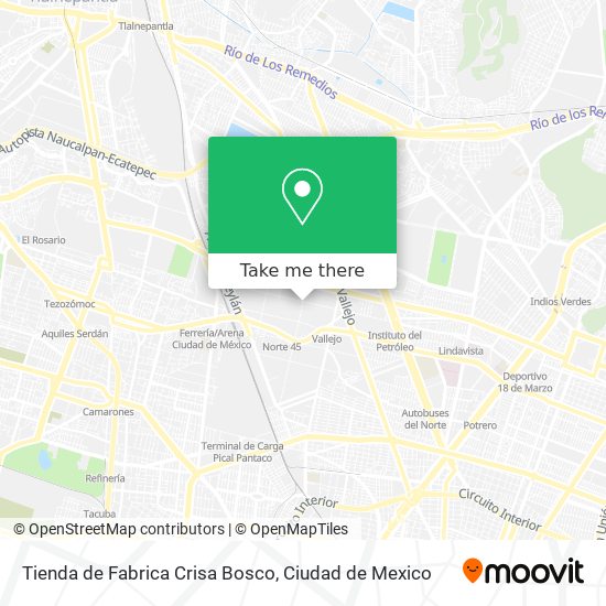 Tienda de Fabrica Crisa Bosco map