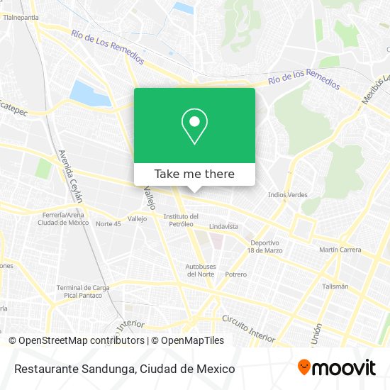 Mapa de Restaurante Sandunga