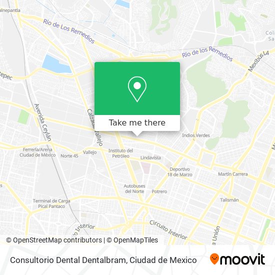 Consultorio Dental Dentalbram map