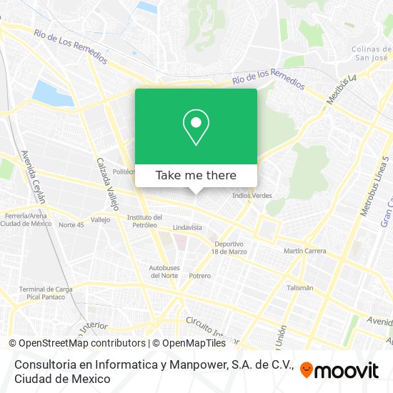 Consultoria en Informatica y Manpower, S.A. de C.V. map