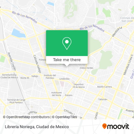 Mapa de Librería Noriega