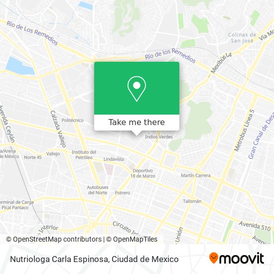 Nutriologa Carla Espinosa map