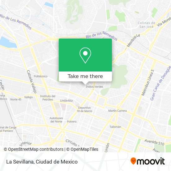 Mapa de La Sevillana