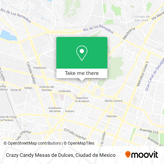 Mapa de Crazy Candy Mesas de Dulces