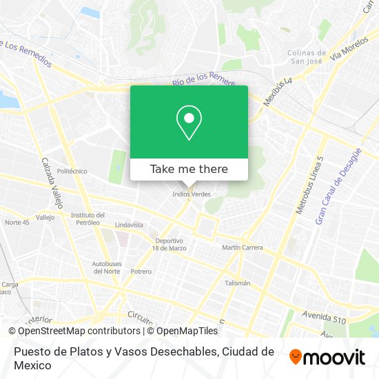 Mapa de Puesto de Platos y Vasos Desechables