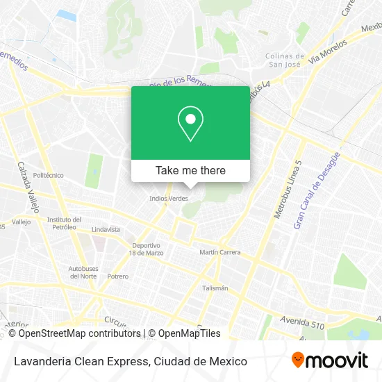 Lavanderia Clean Express map