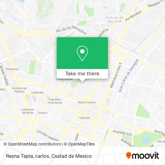 Mapa de Reyna Tapia, carlos