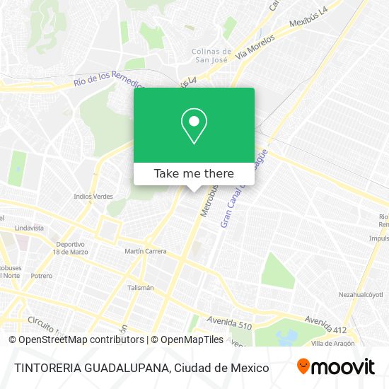 TINTORERIA GUADALUPANA map