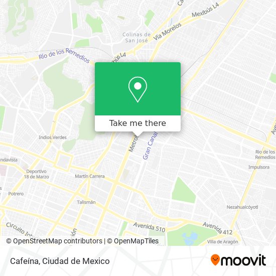 Mapa de Cafeína