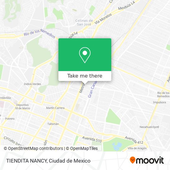 Mapa de TIENDITA NANCY