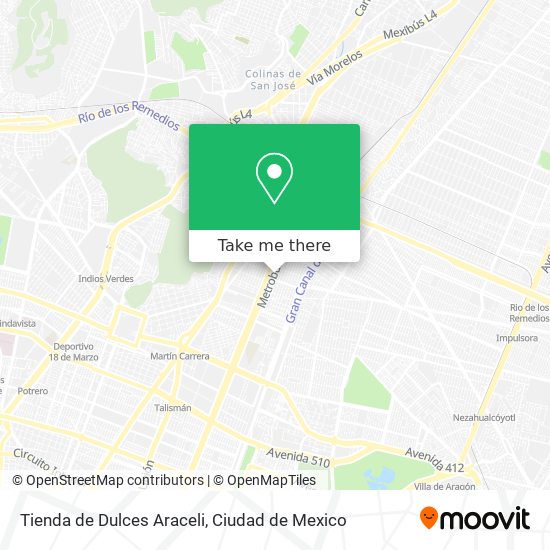 Tienda de Dulces Araceli map