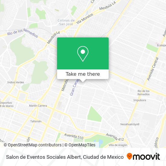 Salon de Eventos Sociales Albert map