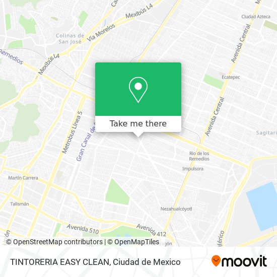 Mapa de TINTORERIA EASY CLEAN