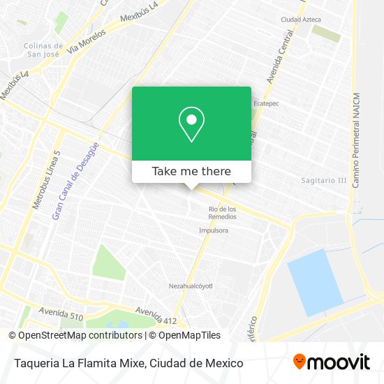 Mapa de Taqueria La Flamita Mixe