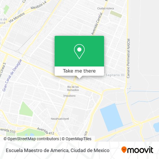 Escuela Maestro de America map