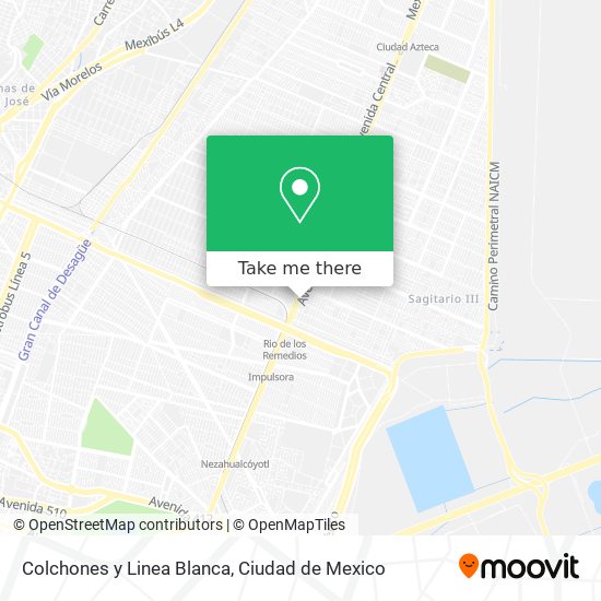 Colchones y Linea Blanca map
