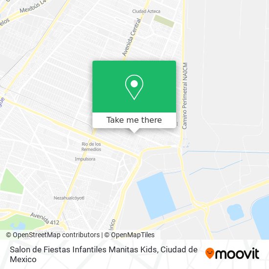 Mapa de Salon de Fiestas Infantiles Manitas Kids