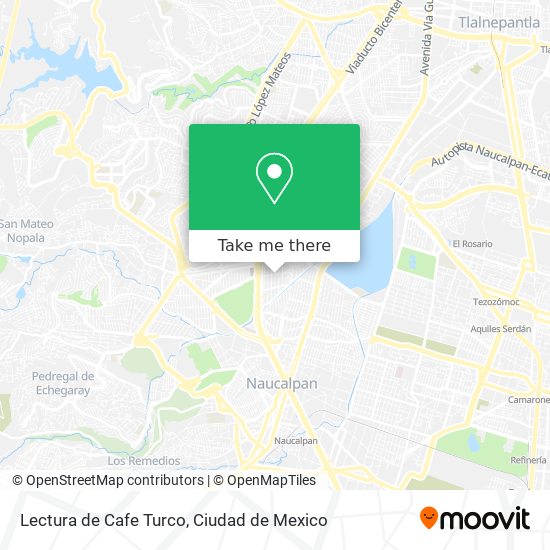 Mapa de Lectura de Cafe Turco