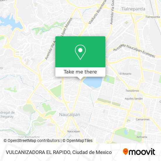 VULCANIZADORA EL RAPIDO map