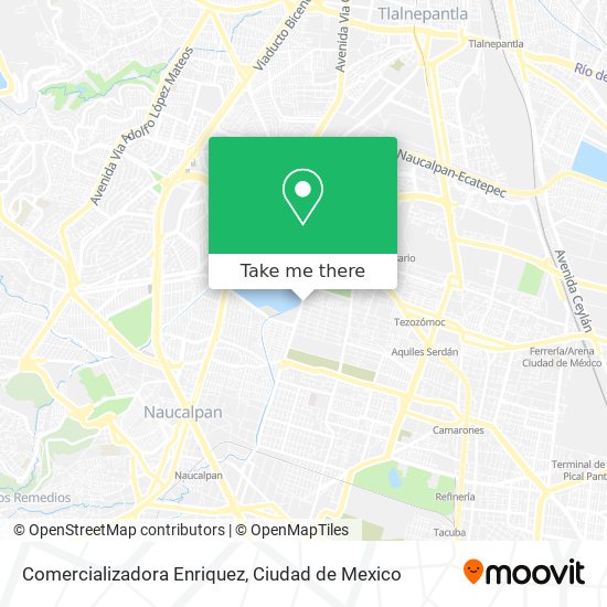 Mapa de Comercializadora Enriquez