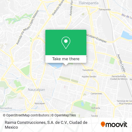 Mapa de Raima Construcciones, S.A. de C.V.