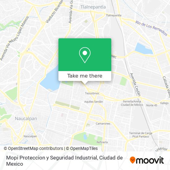 Mapa de Mopi Proteccion y Seguridad Industrial