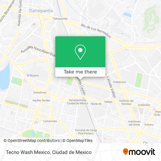 Tecno Wash Mexico map