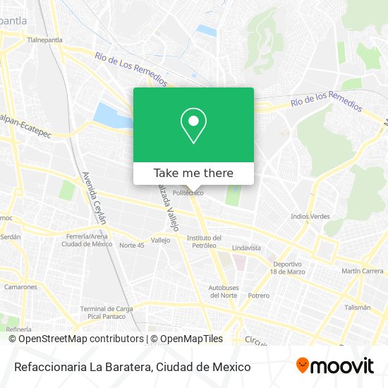 Refaccionaria La Baratera map