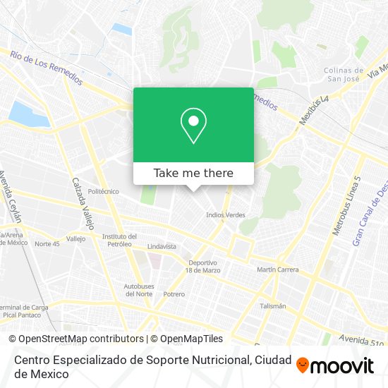 Centro Especializado de Soporte Nutricional map