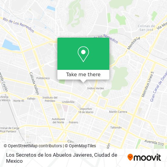 Los Secretos de los Abuelos Javieres map