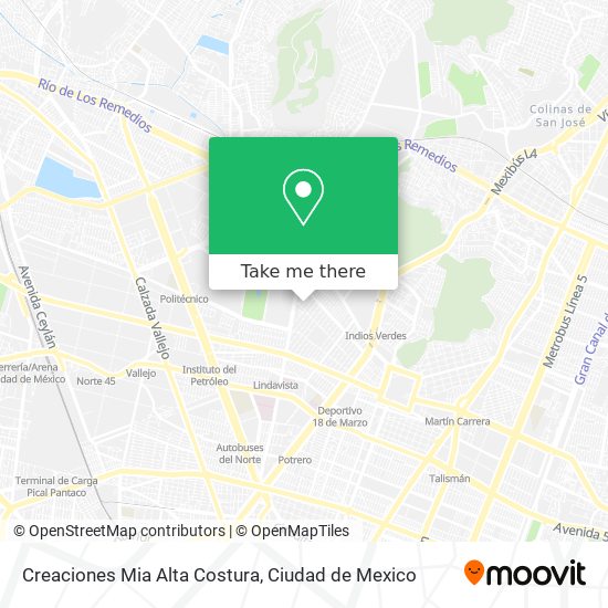 Mapa de Creaciones Mia Alta Costura