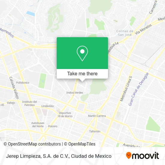 Jerep Limpieza, S.A. de C.V. map