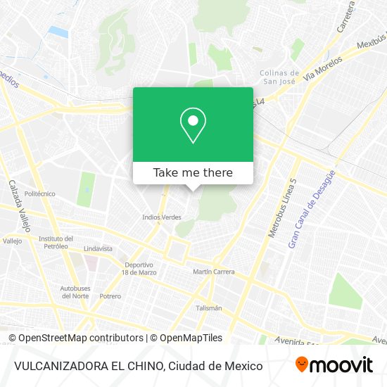 VULCANIZADORA EL CHINO map