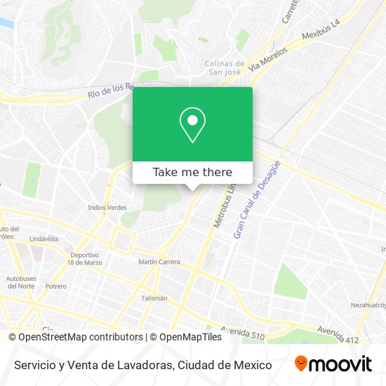 Servicio y Venta de Lavadoras map