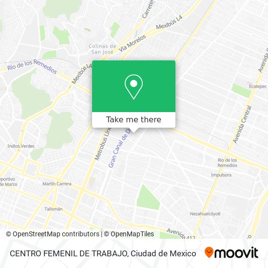 CENTRO FEMENIL DE TRABAJO map