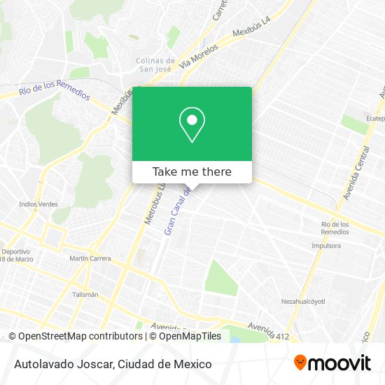 Autolavado Joscar map