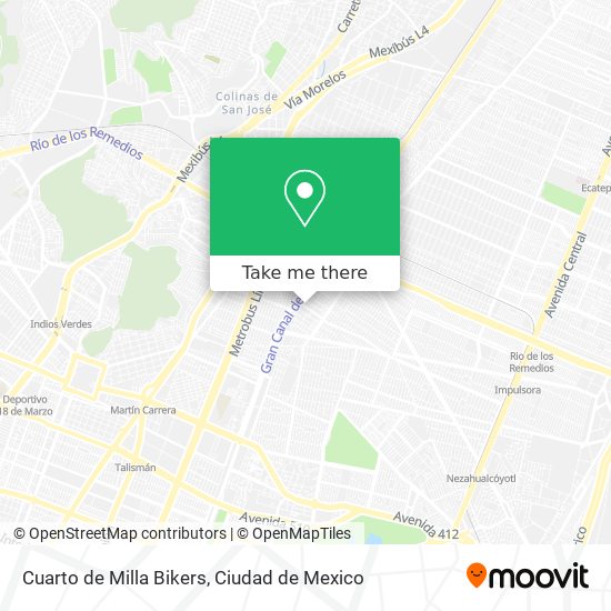 Cuarto de Milla Bikers map