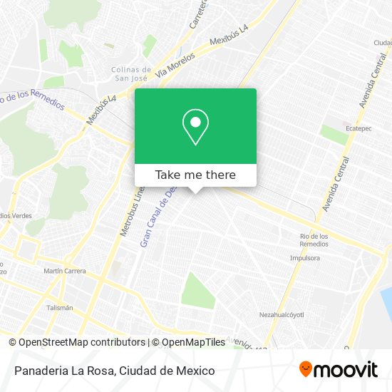 Mapa de Panaderia La Rosa